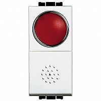 Выключатель 1-клавишный кнопочный LIVING LIGHT, скрытый монтаж, белый |  код. N4038R |  Bticino